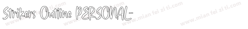 Strikers Outline PERSONAL字体转换